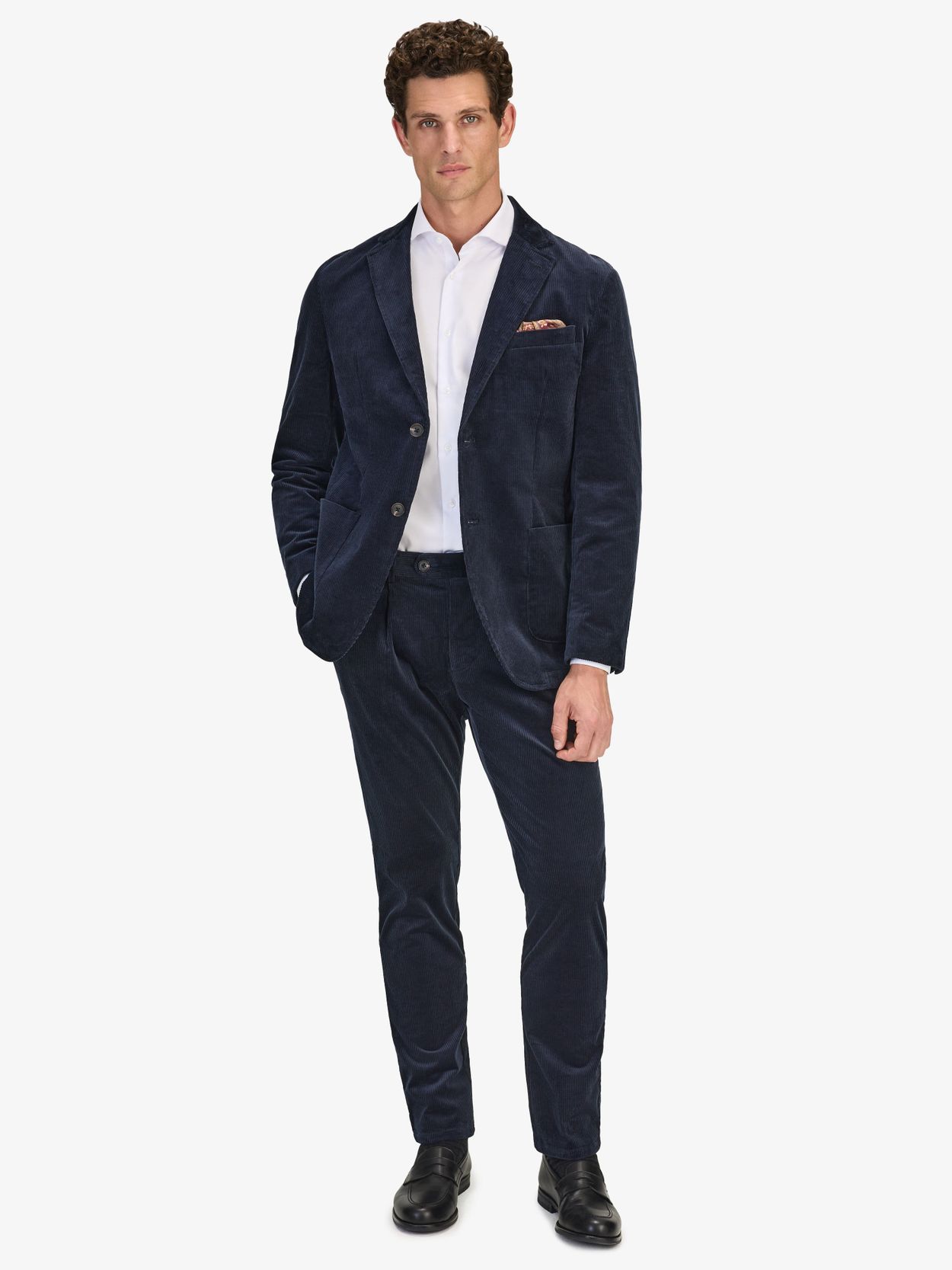 Image number 3 for product Mørkeblå Fløyelsdress