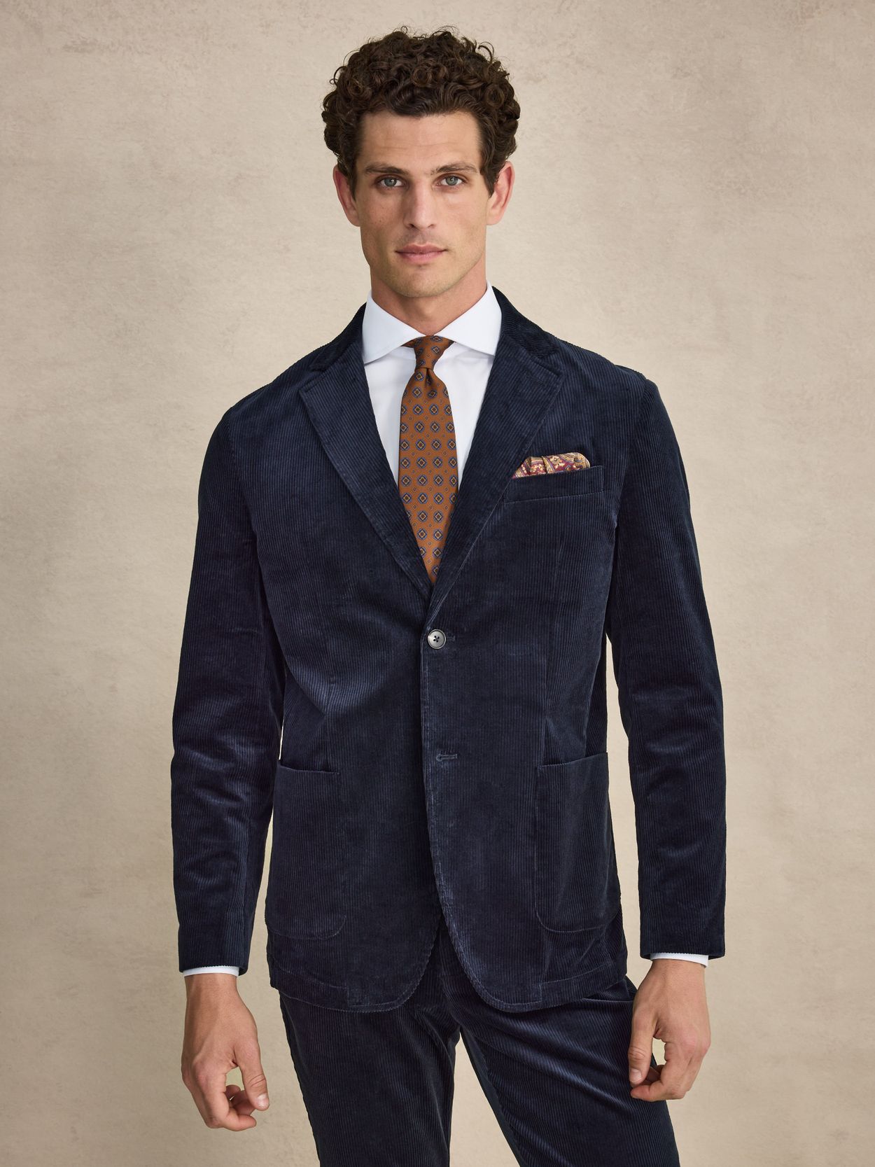 Image number 1 for product Mørkeblå Fløyelsdress