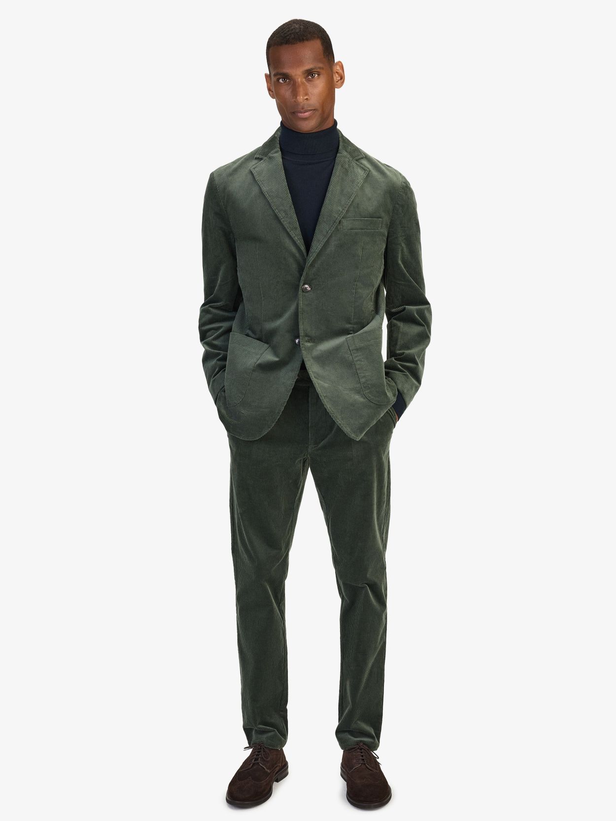 Image number 3 for product Grønn Fløyelsdress