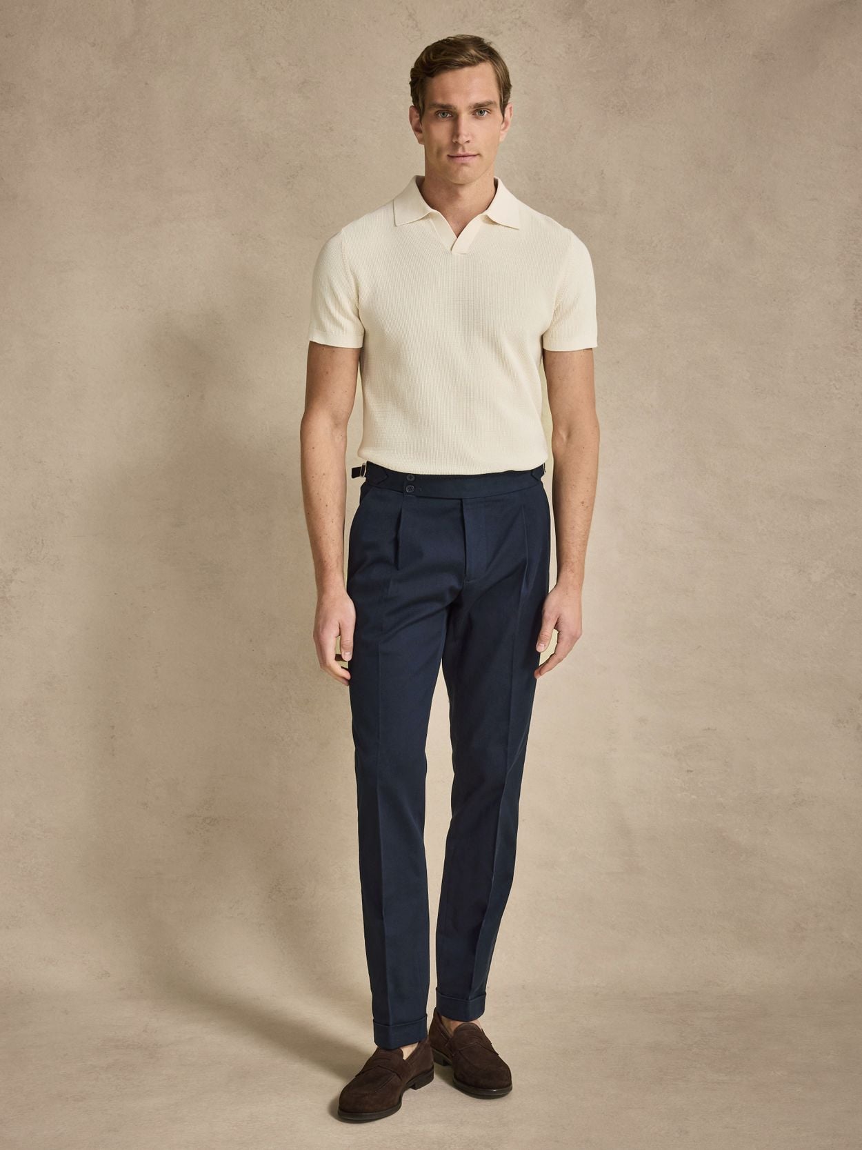 navy blue dress trousers CONCITOR Men's Dress Pants Trousers Flat Front Slacks Solid NAVY BLUE Color