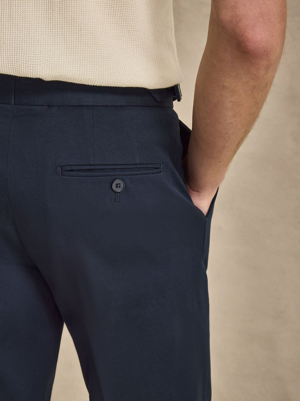navy blue dress pants slim fit Stretch Dress Pants for Tall Men main image 0