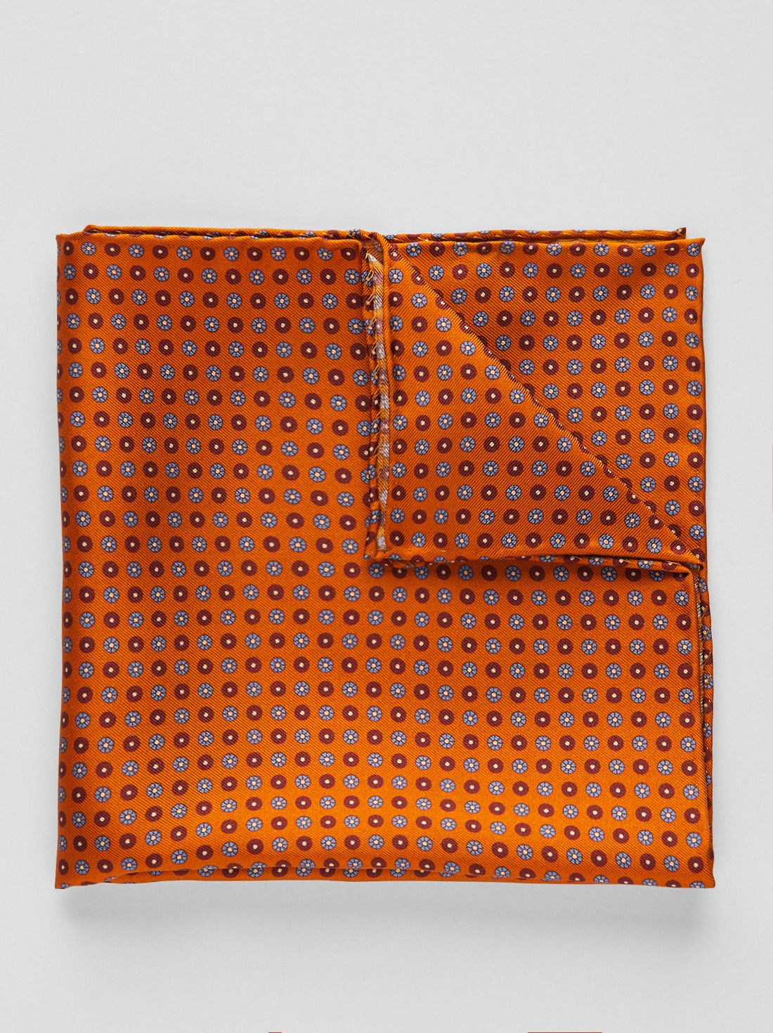 Orange Pocket Square Motif 
