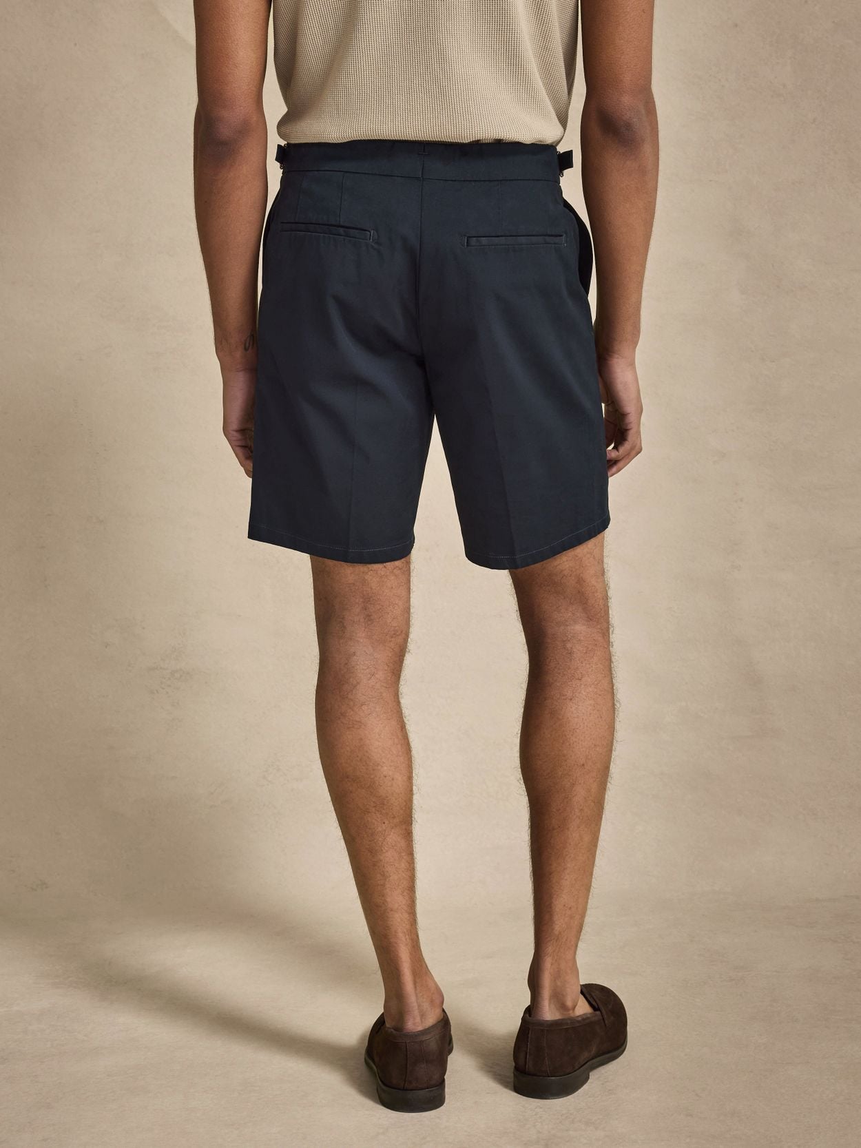 Navy Blue Shorts - Cotton Regular Fit - Buy online | John Henric