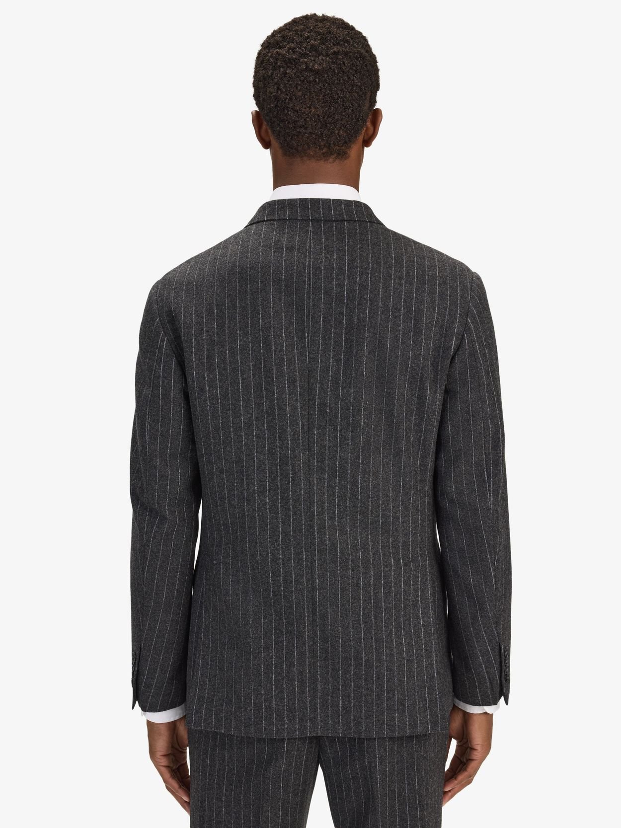 Image number 4 for product Grå Nålestripet Dress