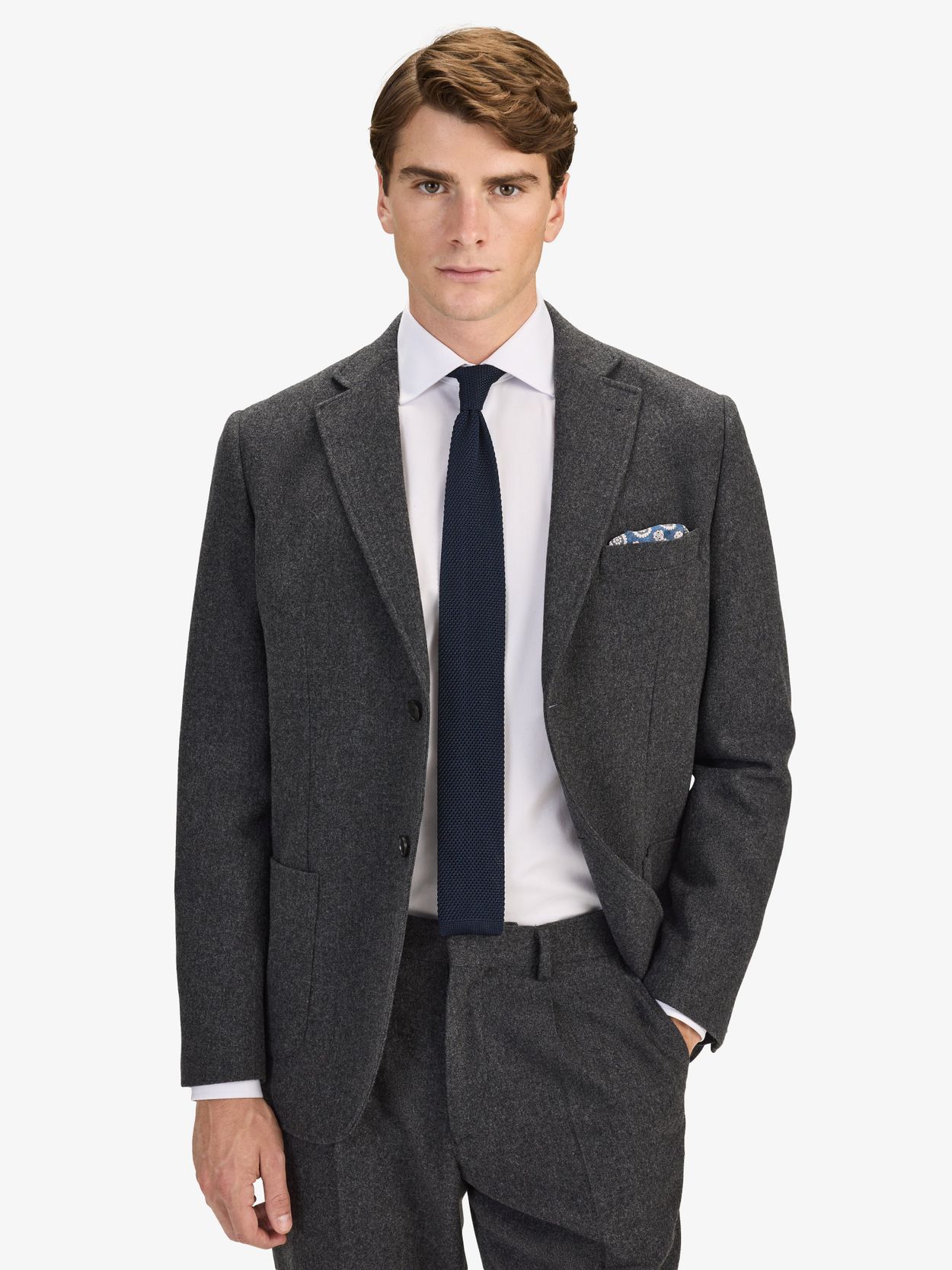 Image number 3 for product Grå Flanelldress
