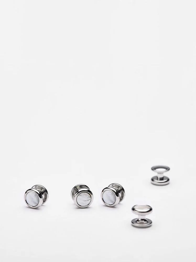 Formal Buttons Silver
