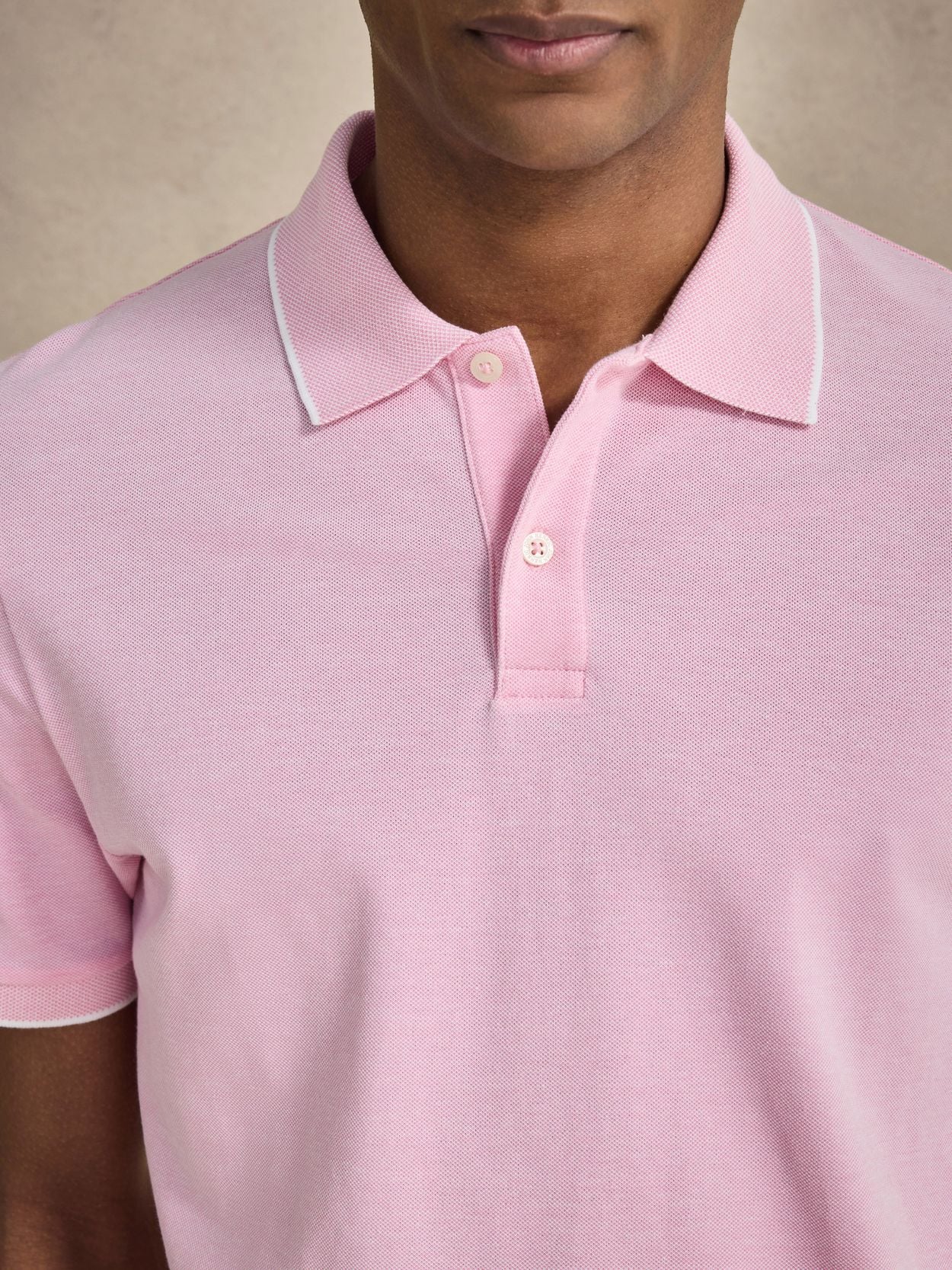 polo pink dress shirt John Henric - Pink Polo Shirt