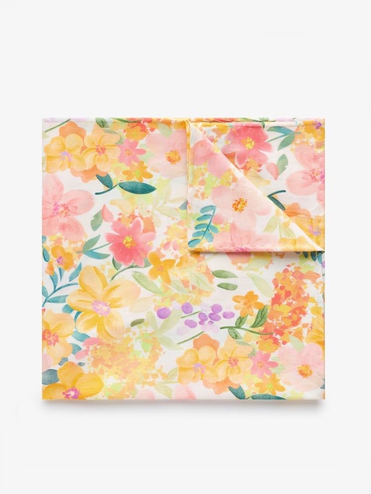 Multicolored Floral Pocket Square
