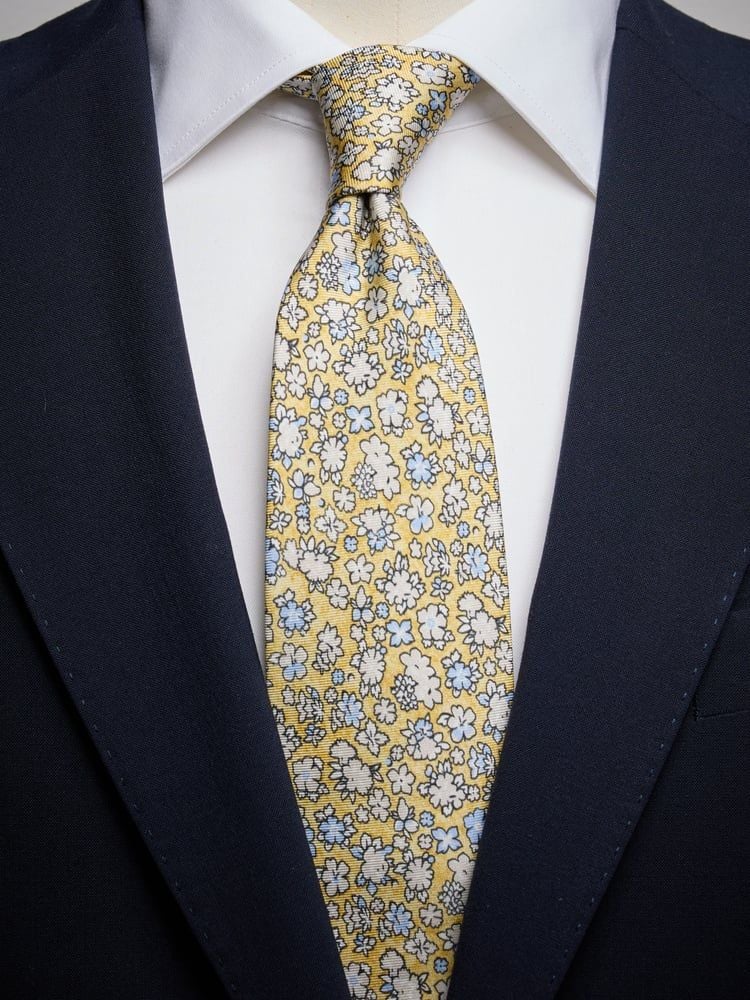 Yellow Floral Tie