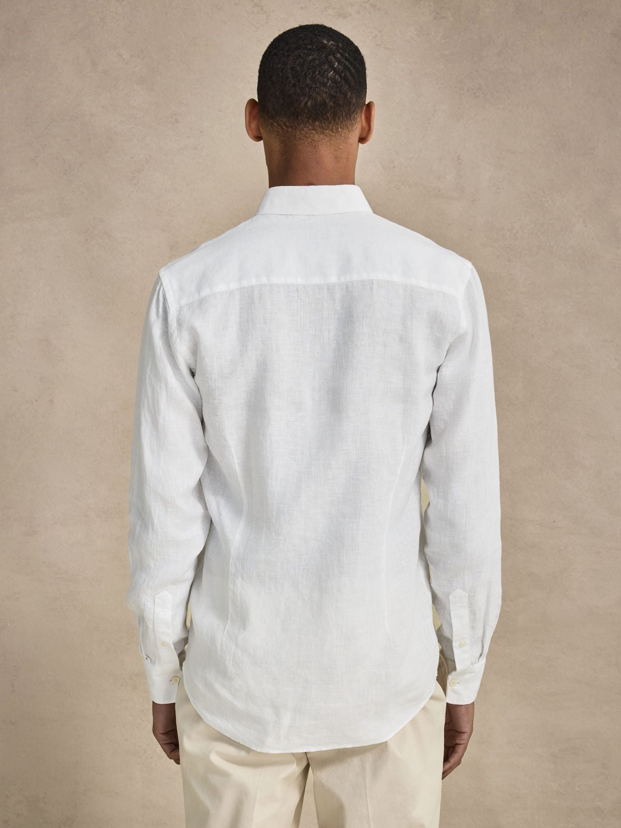 White Button Down Linen Shirt Slim Fit - Linen Button Down Slim Fit - Buy  online | John Henric