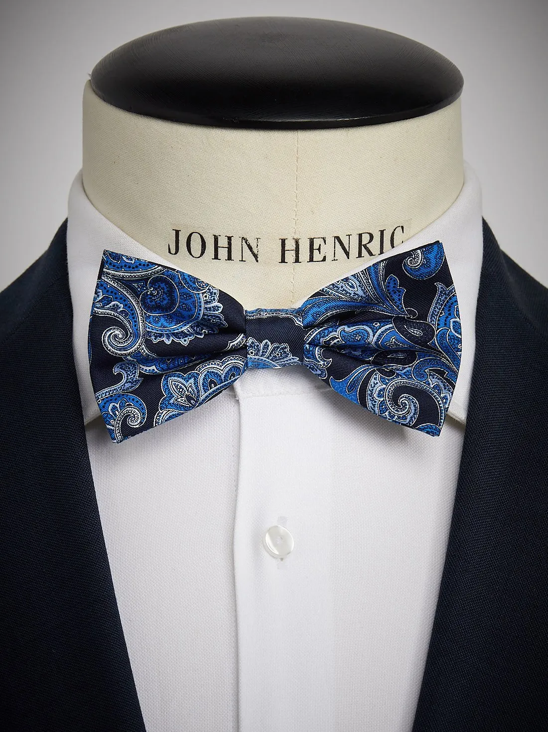 Blue Bow Tie Paisley