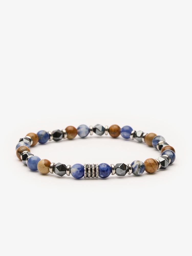 Blue Beaded Bracelet