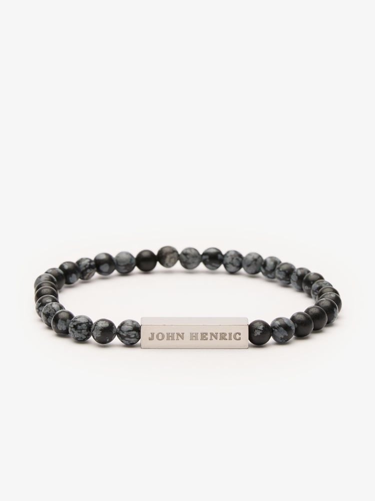 Grey Beaded Bracelet
