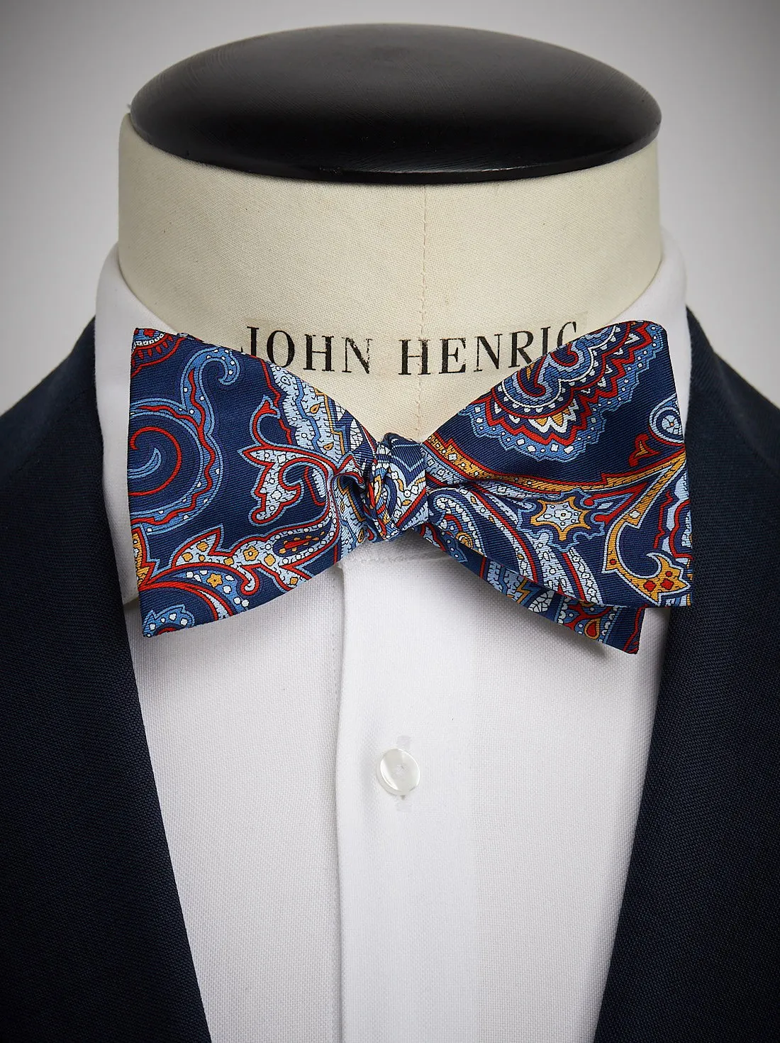 Blue Bow Tie Paisley