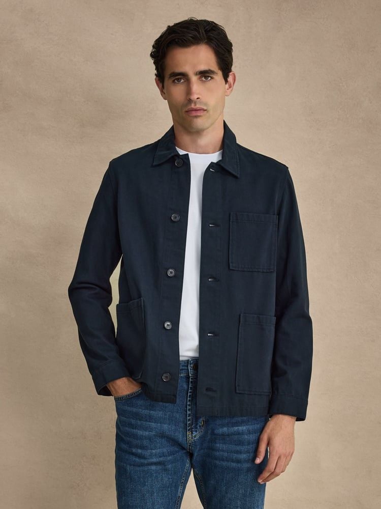 Navy Blue Overshirt