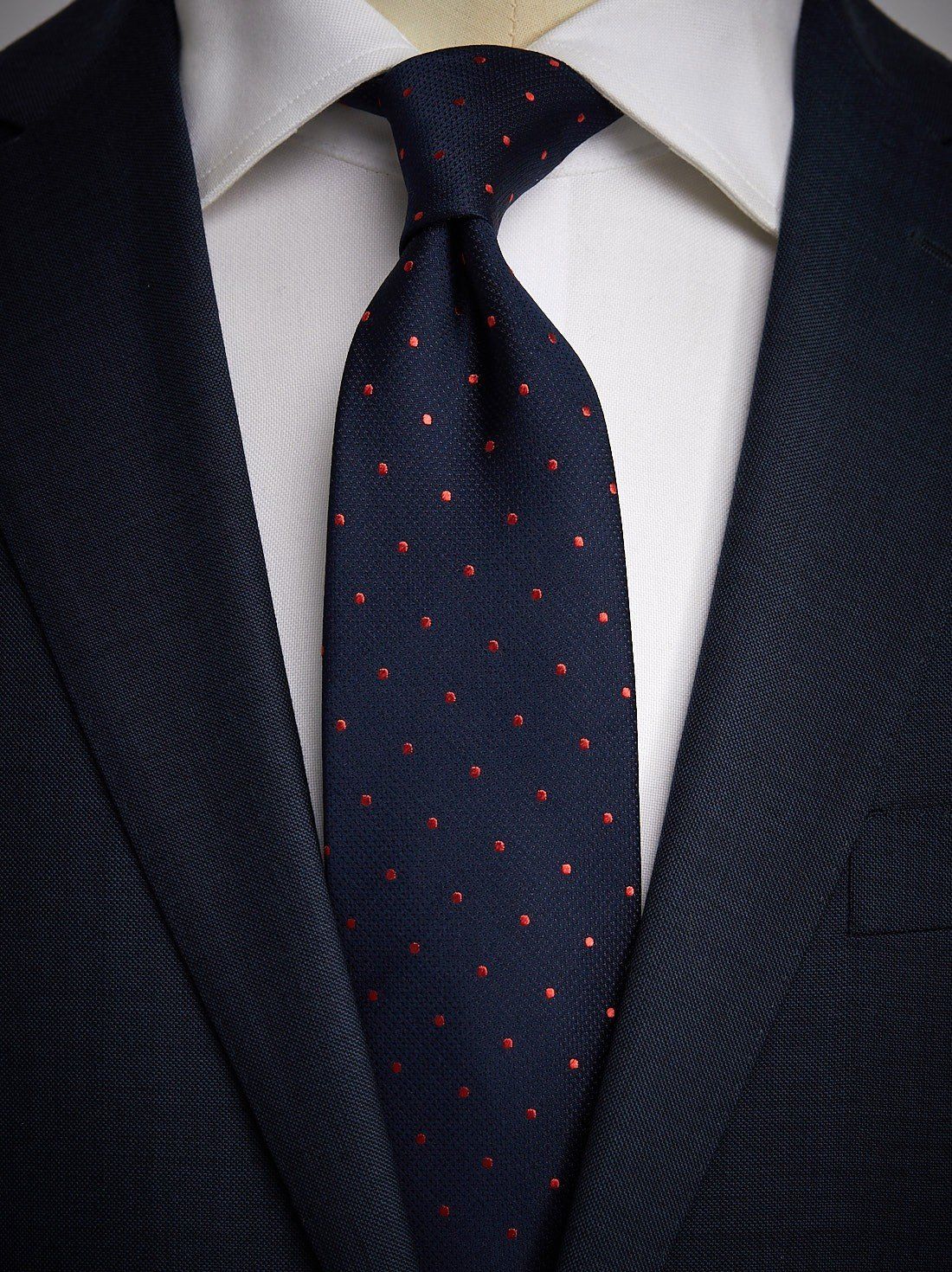Dark Blue Dot Tie