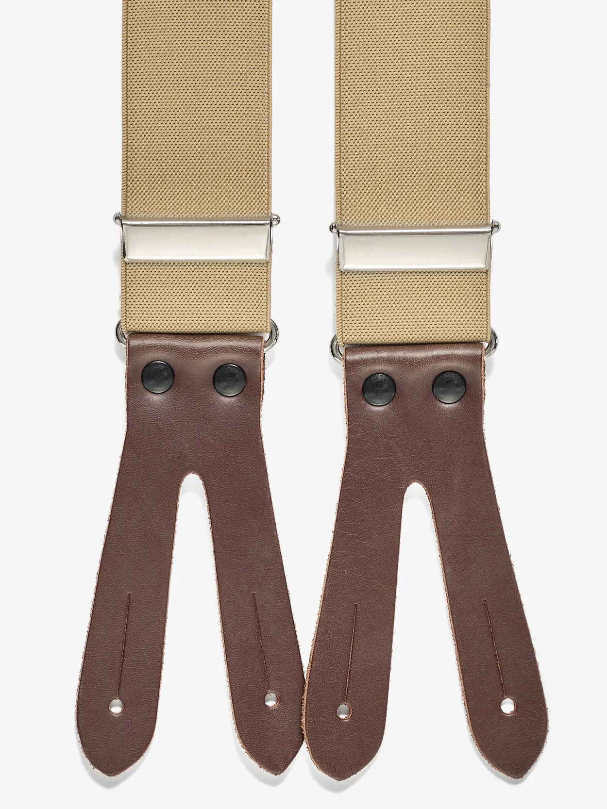 Beige Suspenders Solid