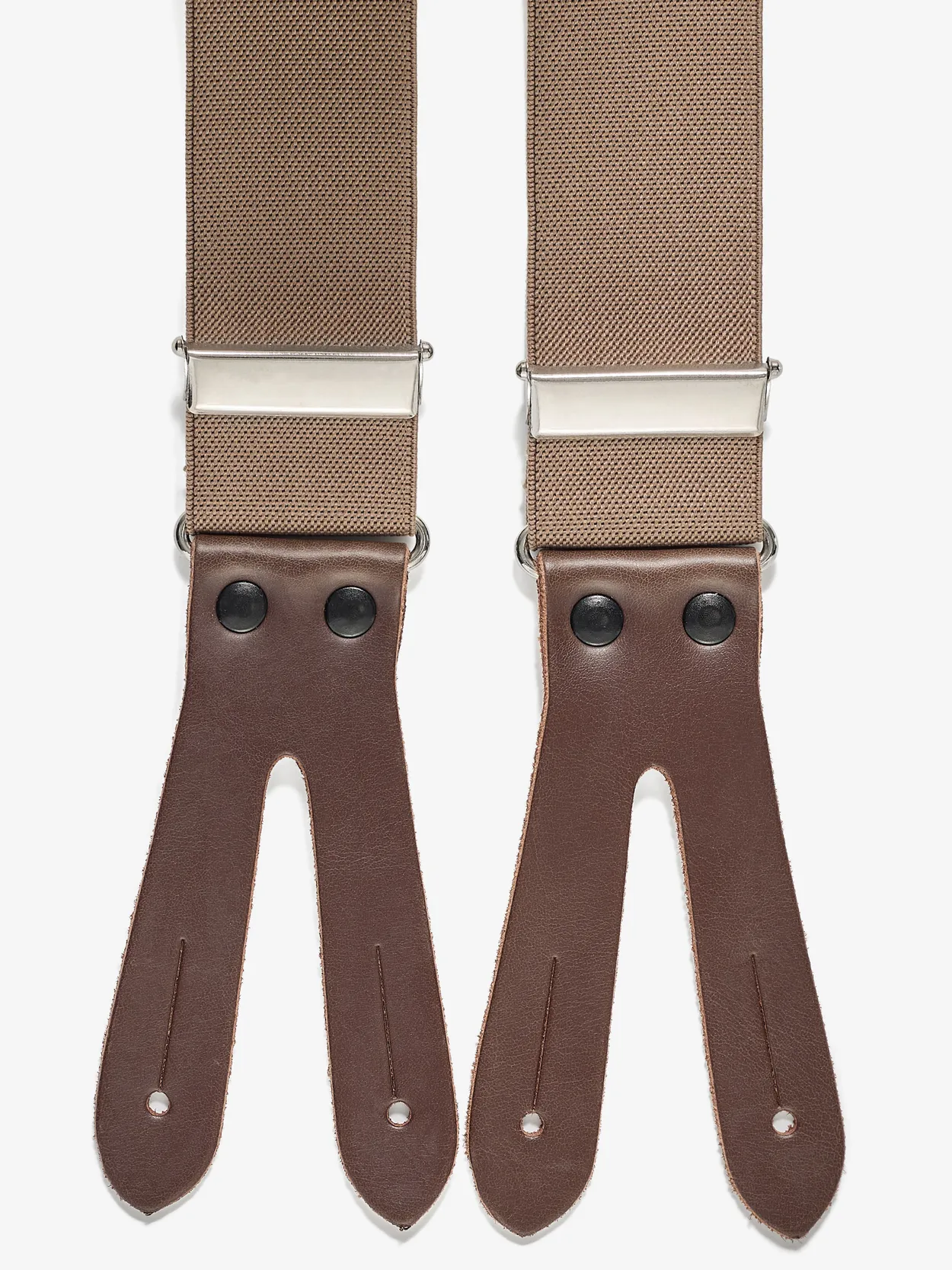 Taupe Suspenders Solid