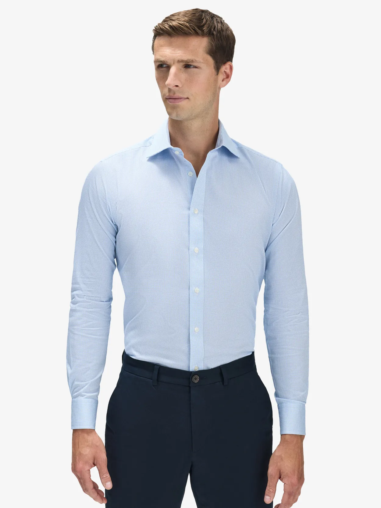 Chemise Imprimée Bleu Clair Cole