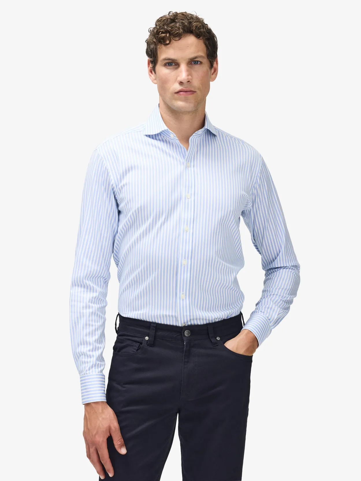 Chemise Rayée Bleue Luke