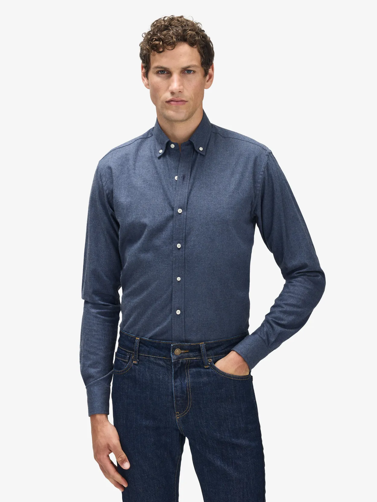 Chemise en Flanelle Bleue Tires