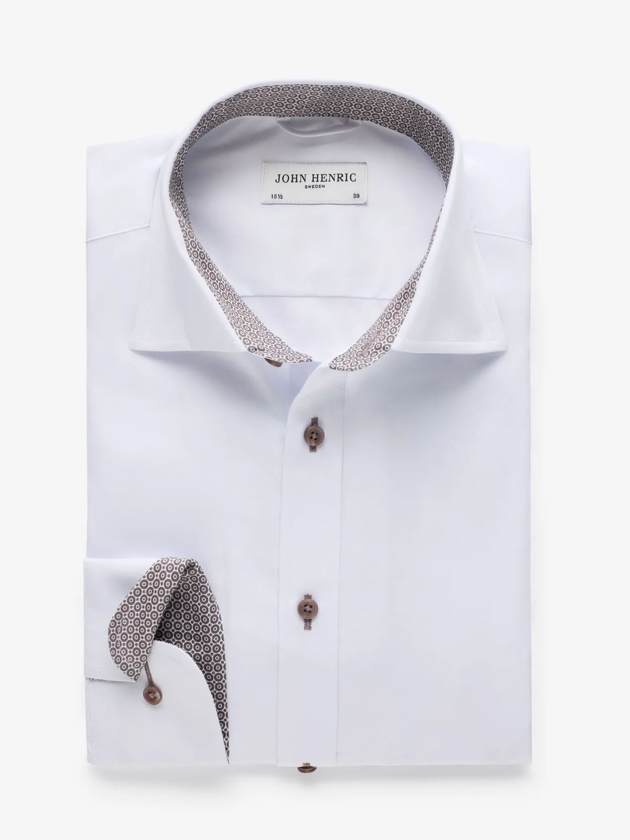 Witte Contrast Shirt Lane