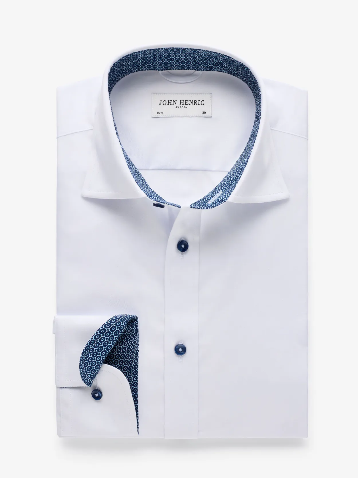 Witte Contrast Shirt Lane