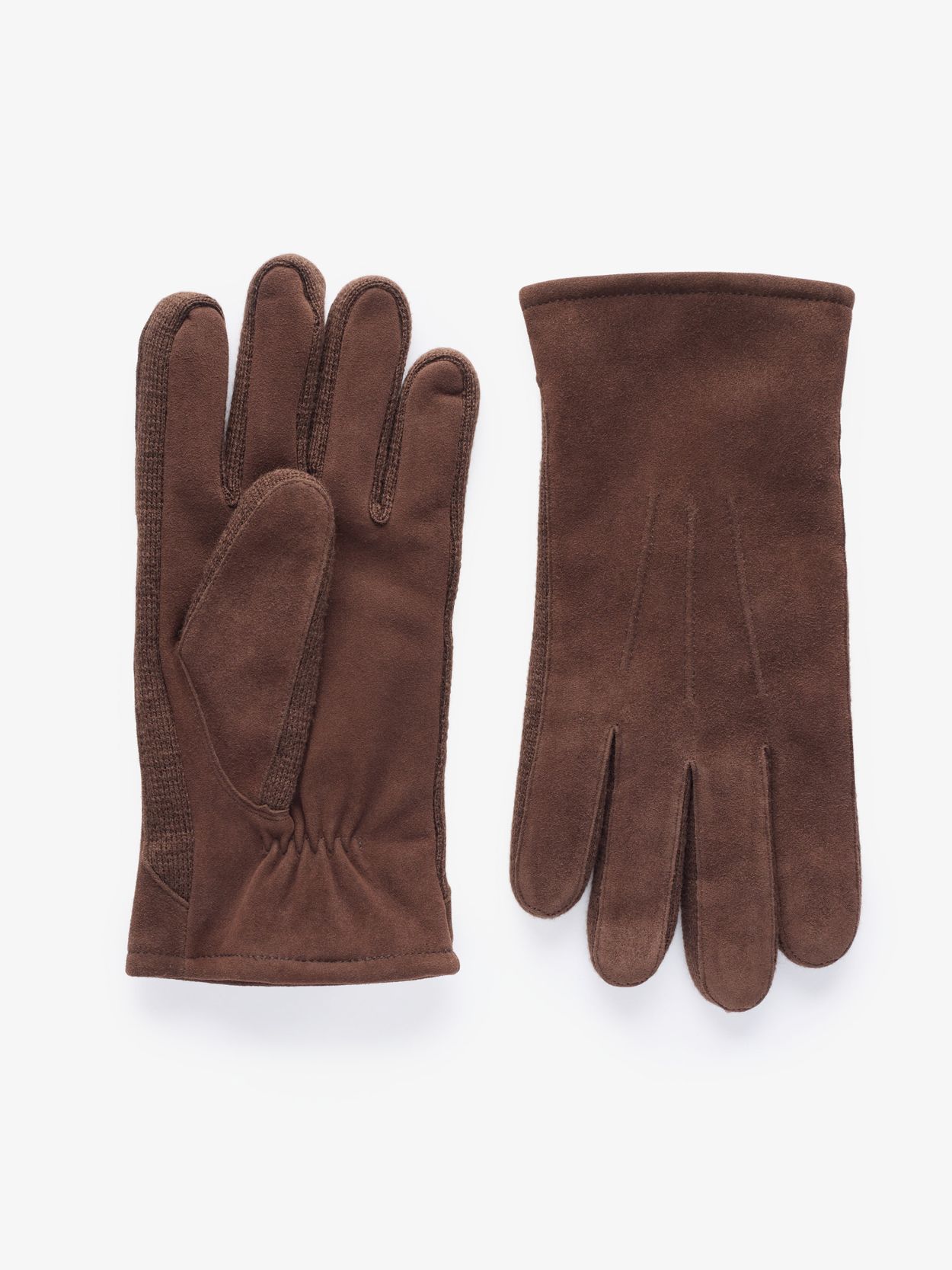 Gants en Cuir Marron Cervinia