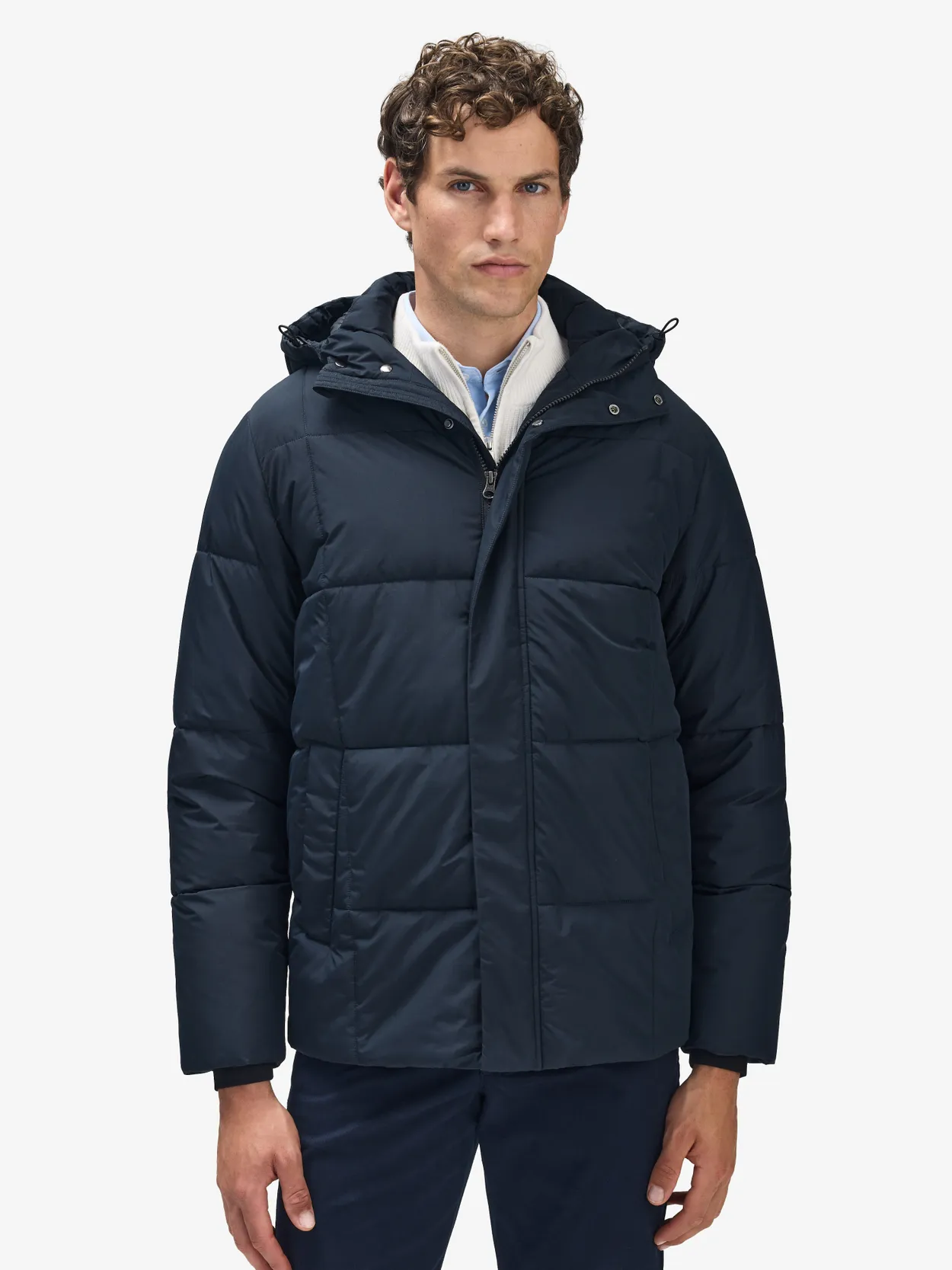 Navy Blue Puffer Jacket Tavira