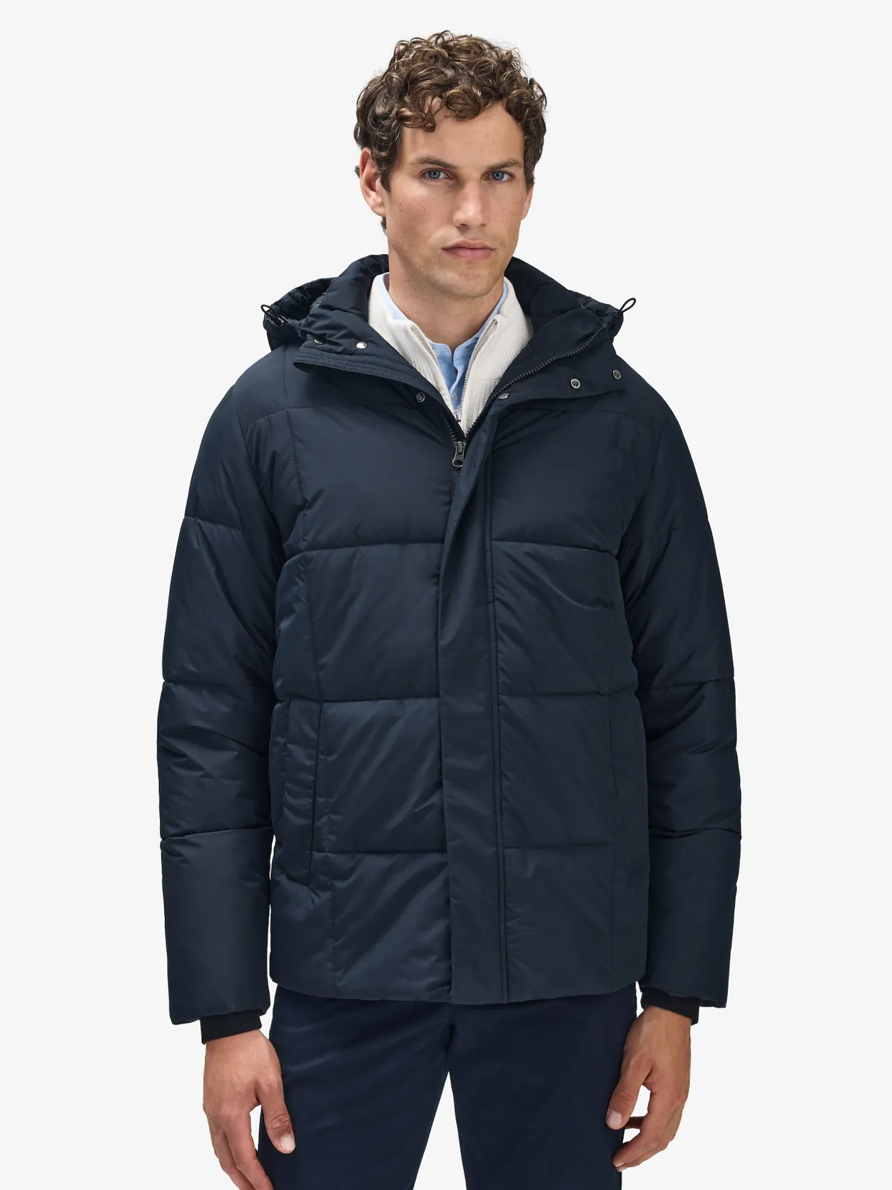 Navy Blue Puffer Jacket Tavira