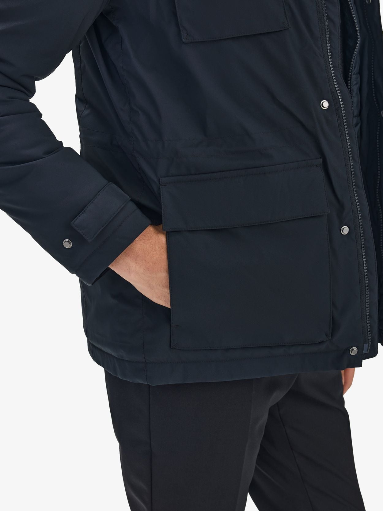 メンズウェア BRIEFING HYBRID PADDED JACKET NAVY Padded Field