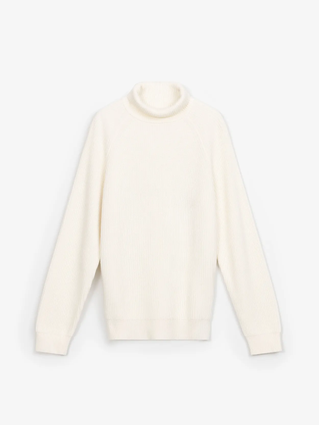 John Henric Men s Cream White Cashmere Blend Turtleneck Aron Size XL