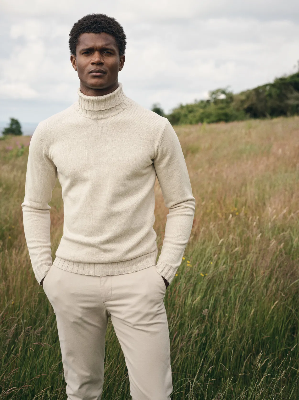 Cream White Turtleneck Elian