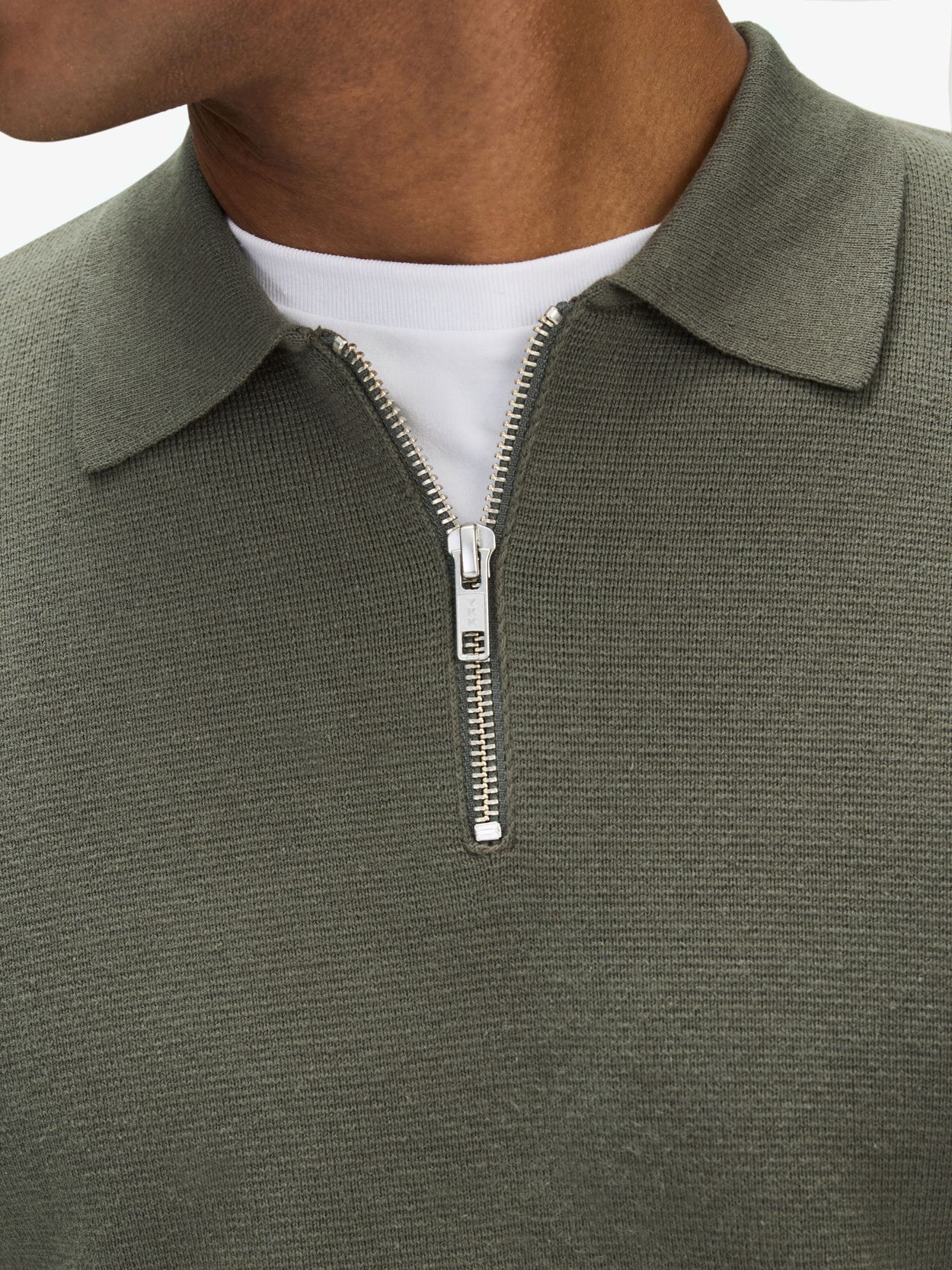 Cotton Zip Sweater - Buy online | John Henric