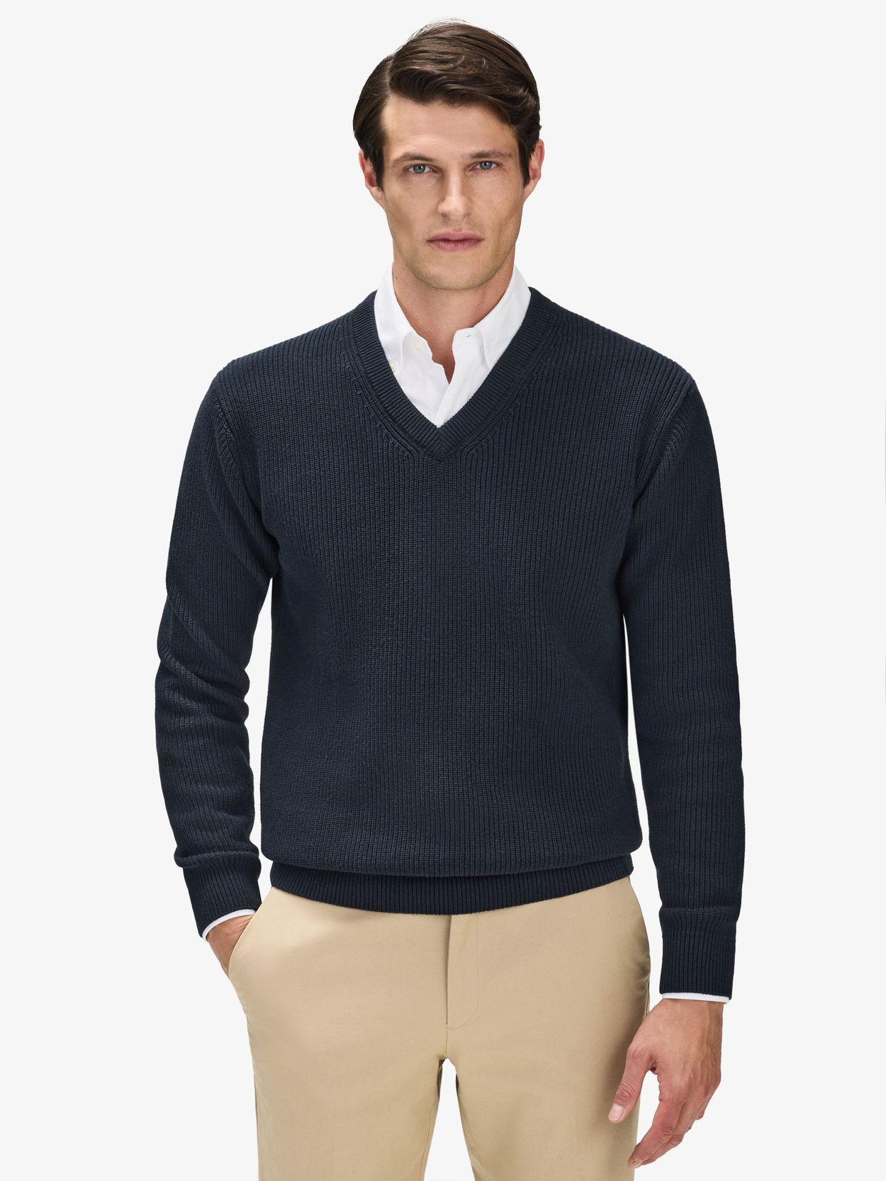 Navy blue v neck sweater hotsell