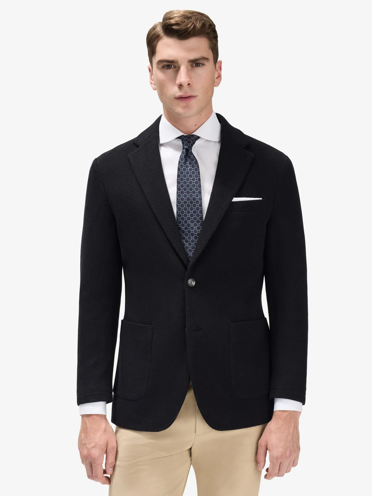 Svart Stickad Blazer Theo