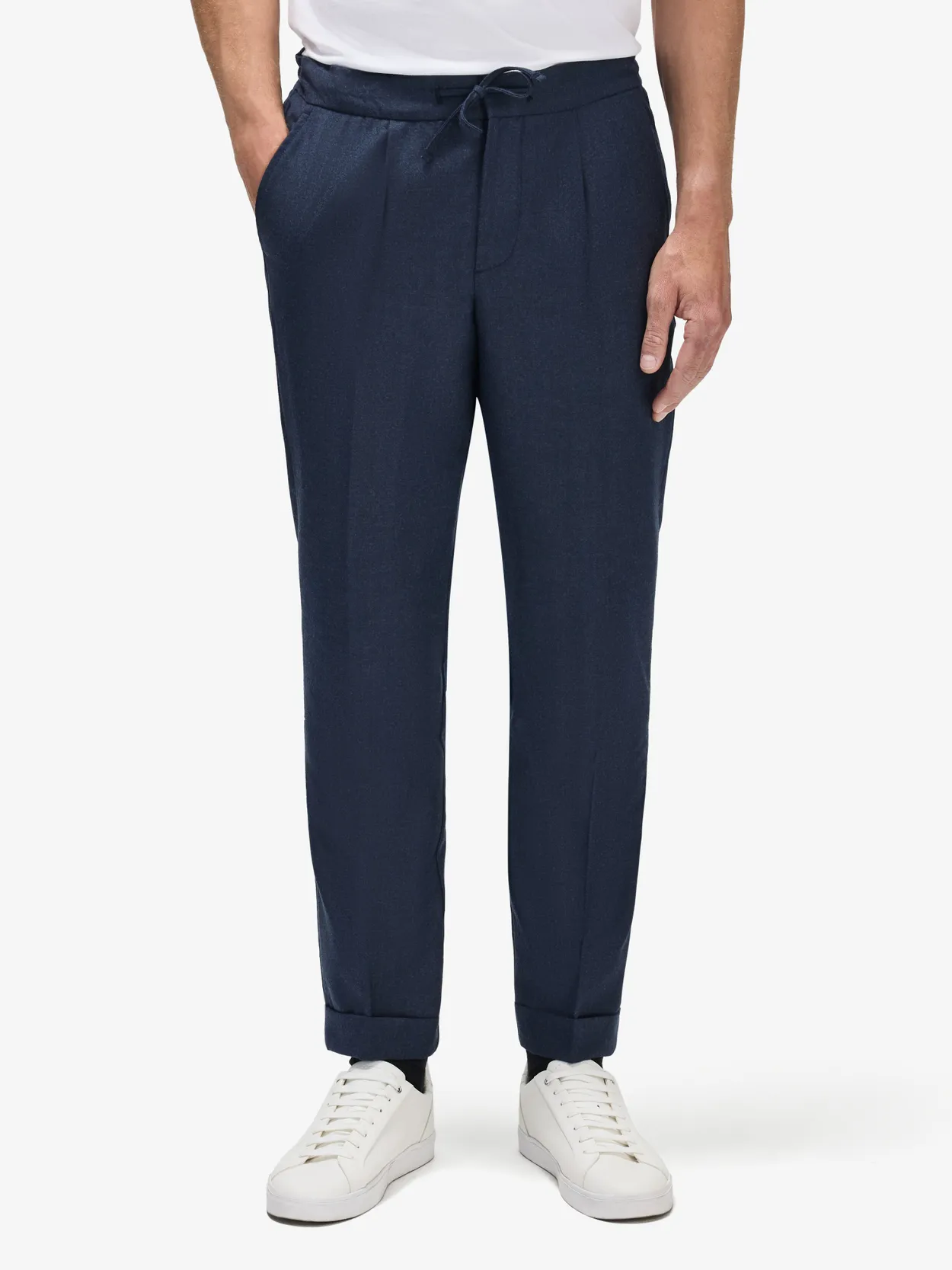 Blue Wool Trousers Mira