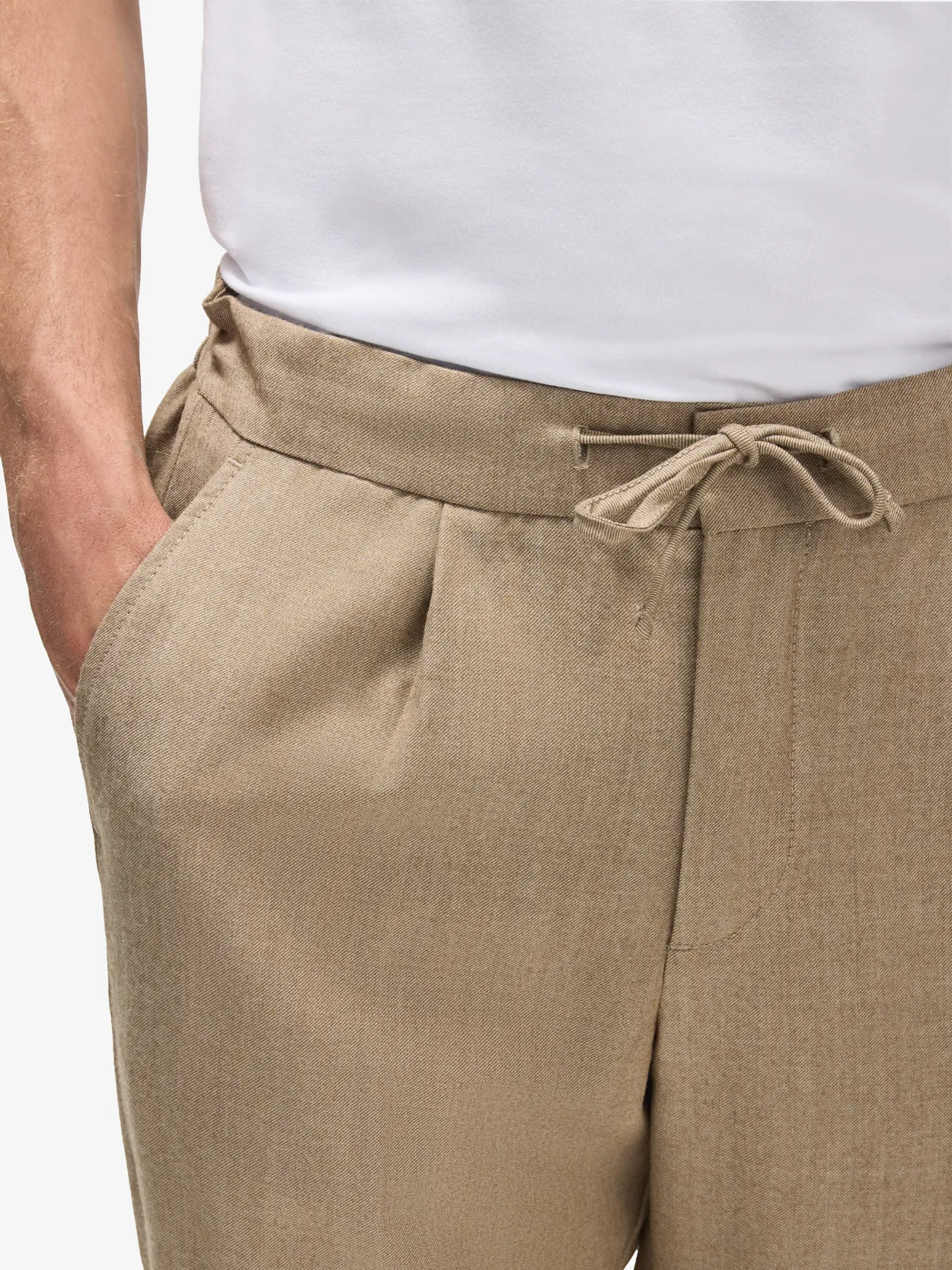 Woolblend Drawstring Trousers Mira - Buy online | John Henric