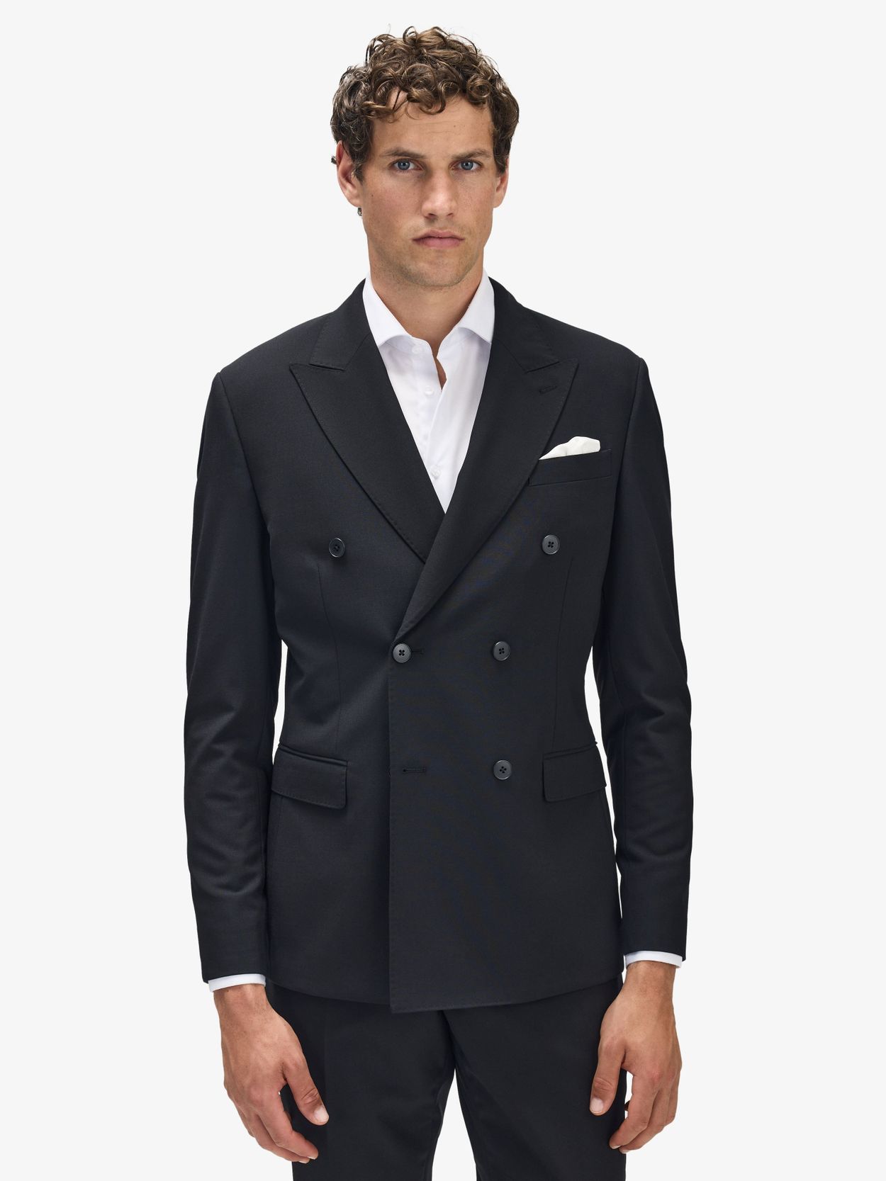 Zwarte Dubbel Gevoerde Blazer Ares