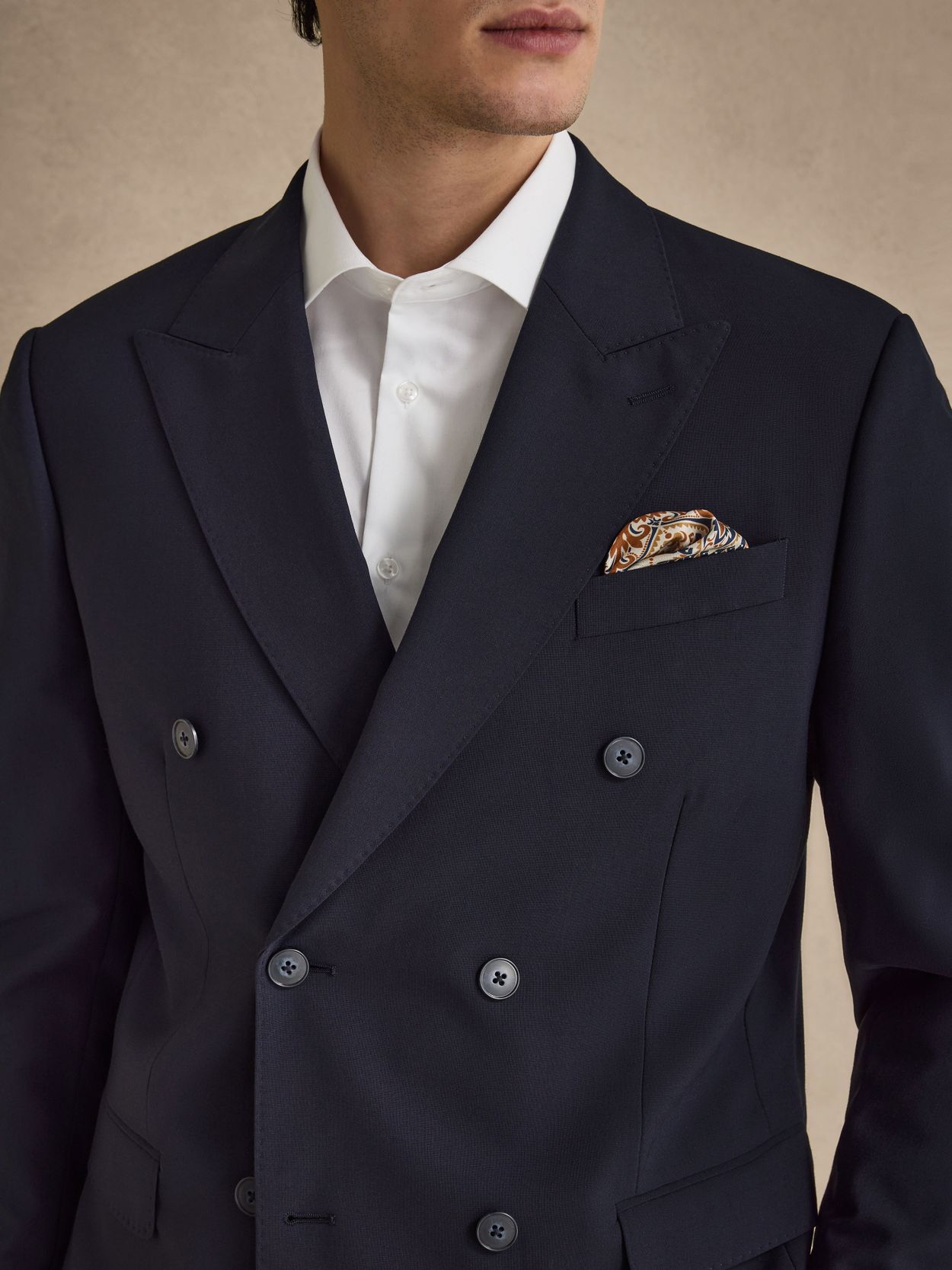 Double Breasted Suit Jacket Tailored Fit - Buy online | John Henric