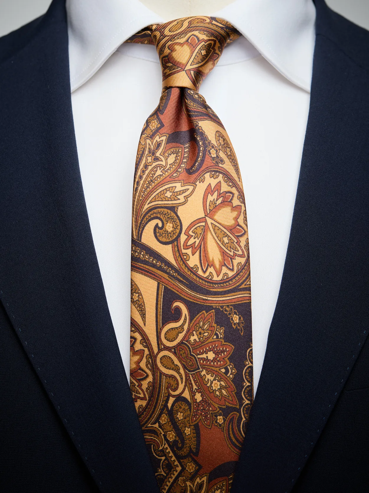 Cravate En Soie Michelsons Of London - Modèle Ascot Rouge, Occasion élégante