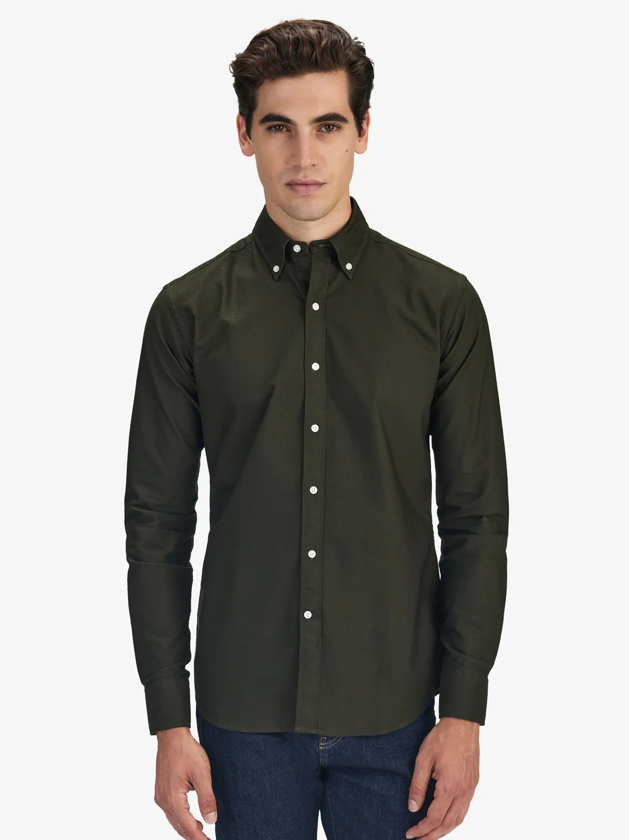 Chemise Oxford Vert Foncé