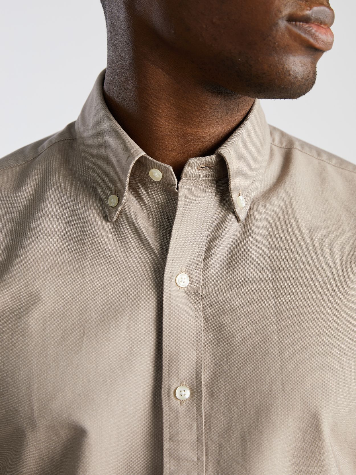 Beige Oxford Shirt