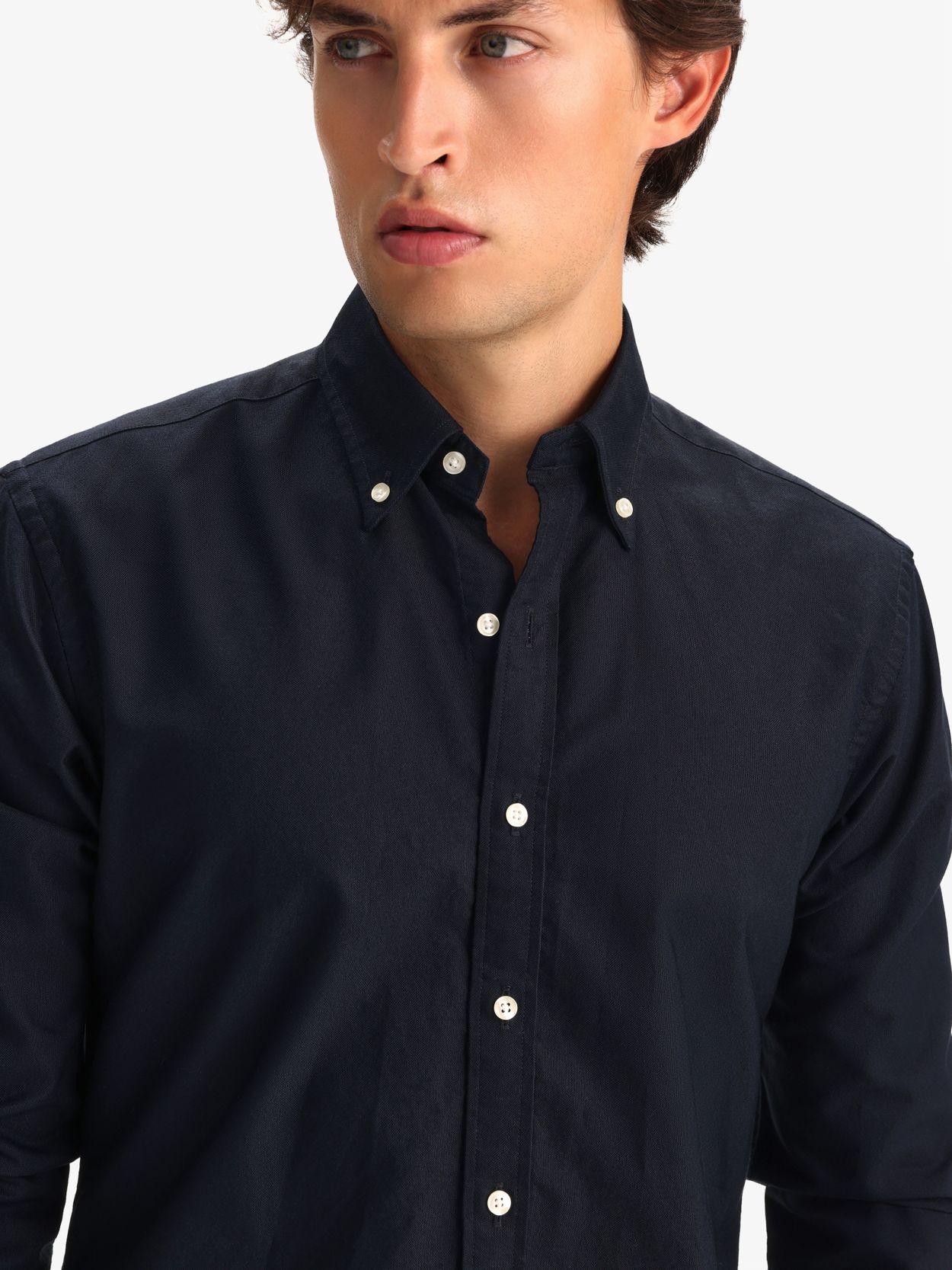 dark blue oxford