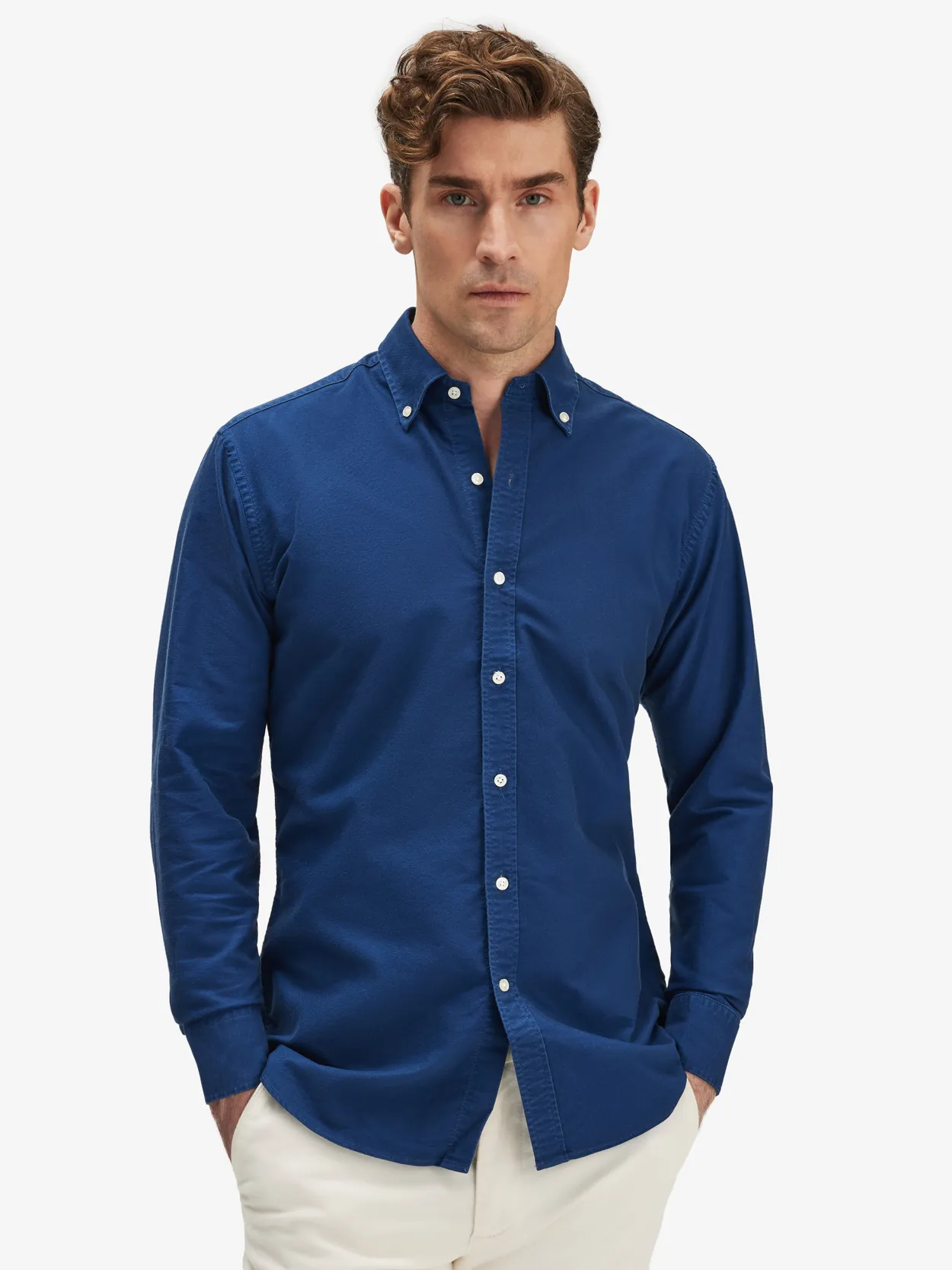 Blå Oxford Skjorte