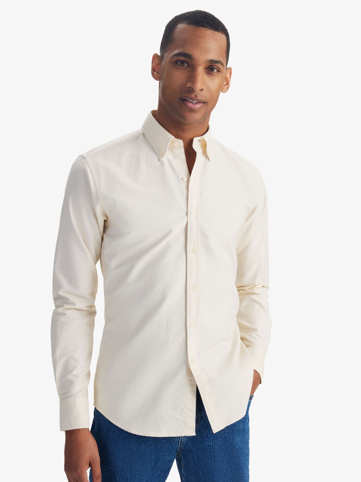 Chemise Oxford Blanc Crème