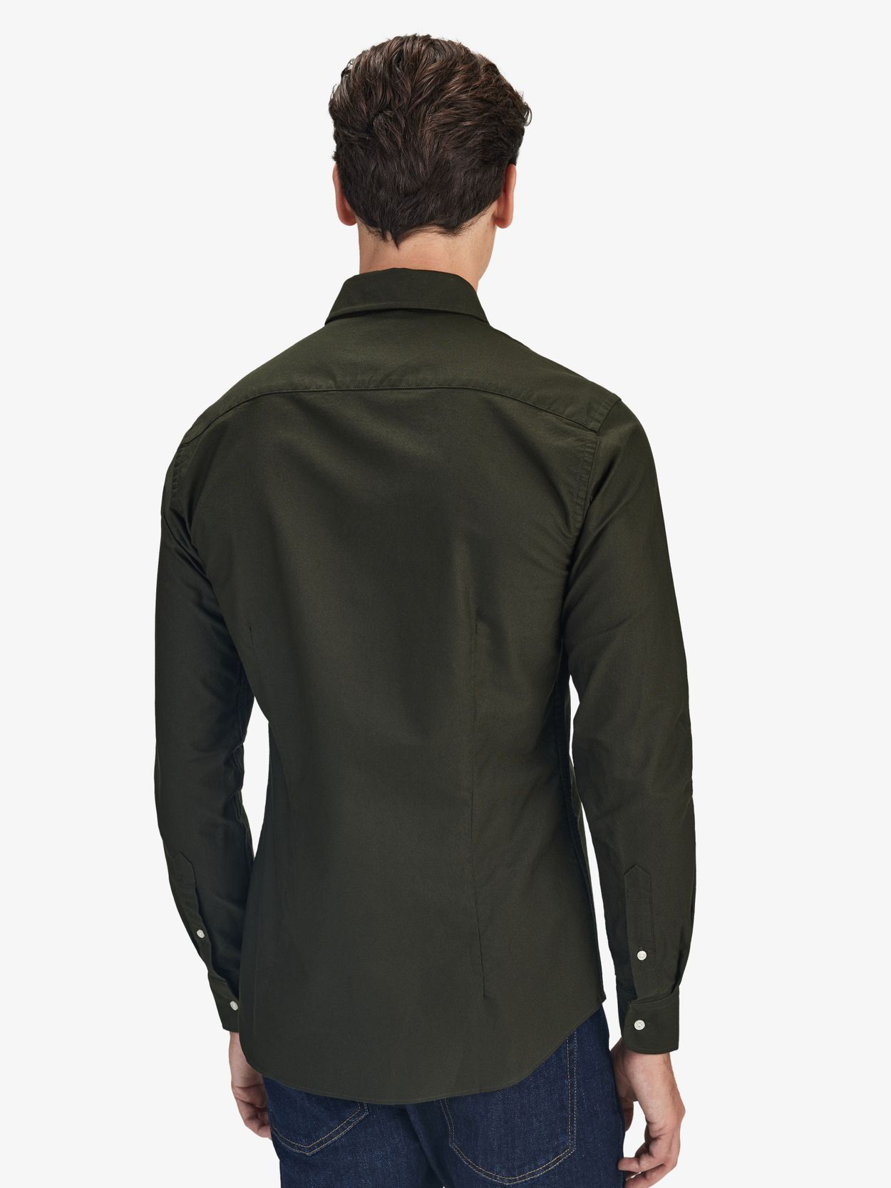 Oxford shirt Regular Fit - Dark green marl - Men