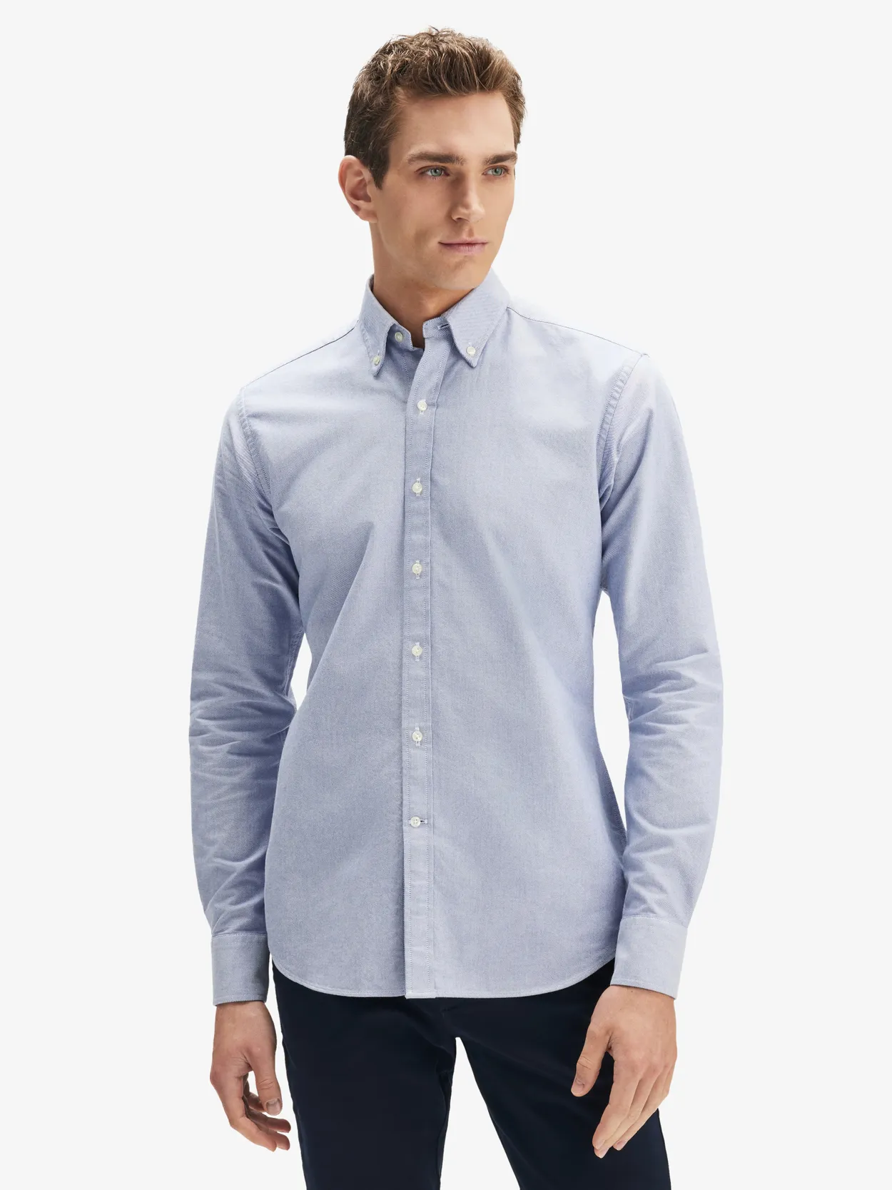 Chemise Oxford Bleu Moyen