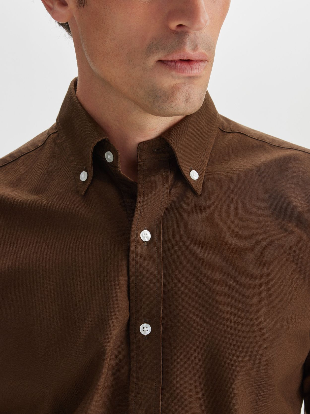 Brown Oxford Shirt