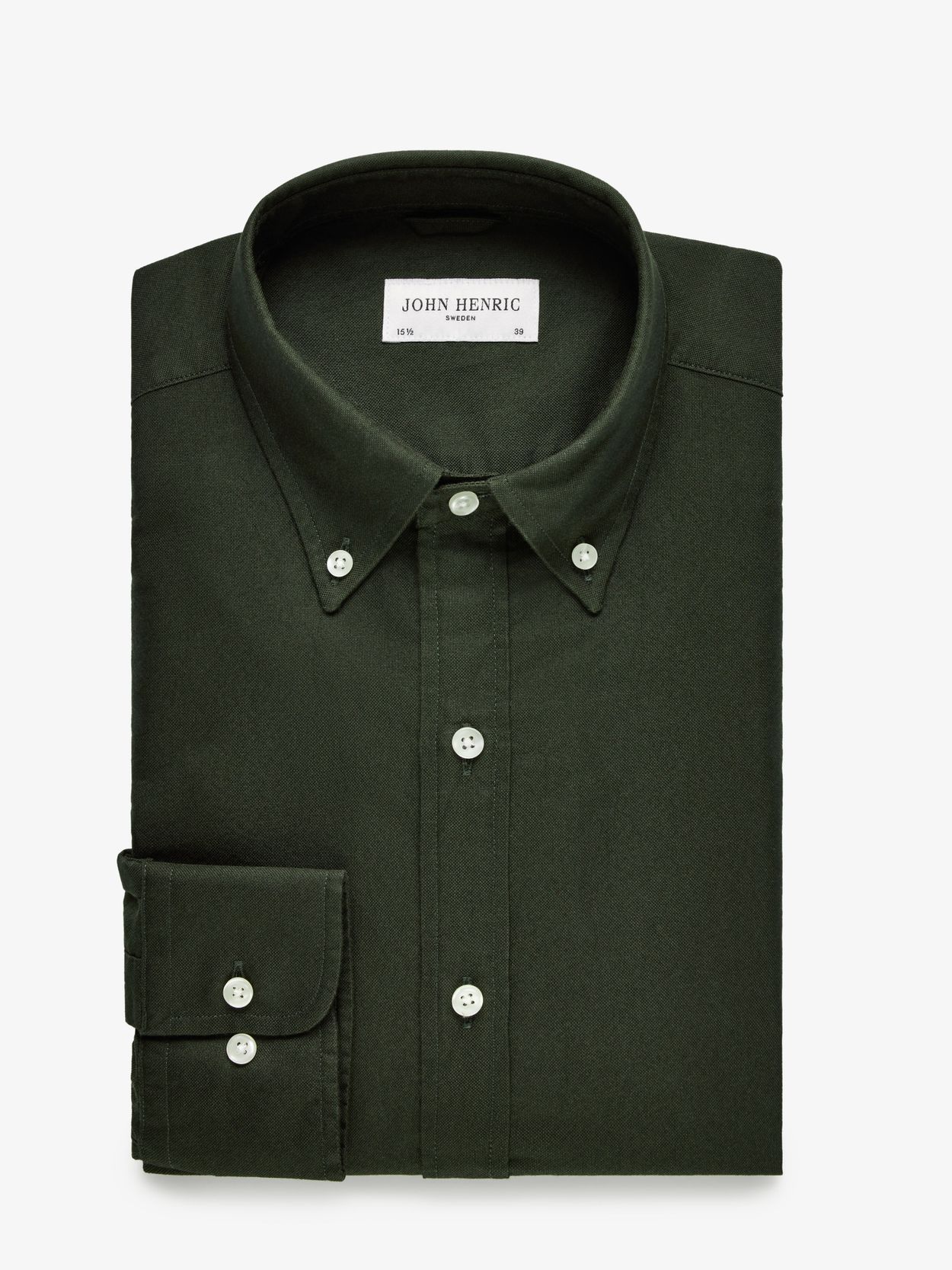 Oxford shirt Regular Fit - Dark green marl - Men